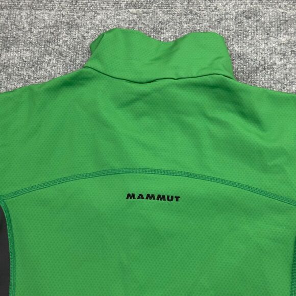 Mammut Soft Shell Stretch Full Zip Green Lightweight Jacket Mens Large - Picture 4 of 13